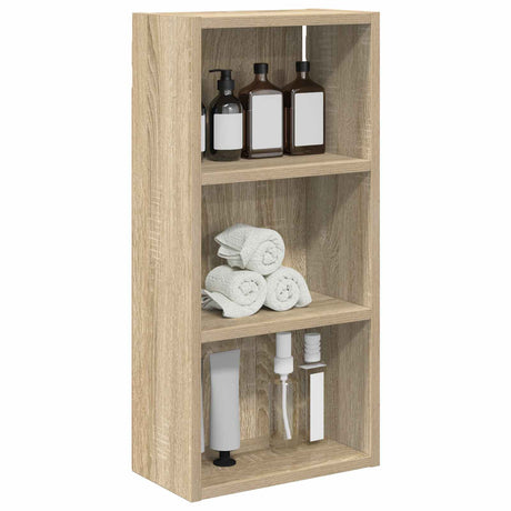 Vidaxl badkamer wandkast sonoma eiken 30 x 16 x 62,5 cm