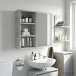 Vidaxl badkamer wandkast beton grijs 30 x 16 x 62,5 cm
