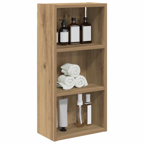 Vidaxl badkamer wandkast artisanaal eiken 30 x 16 x 62,5 cm
