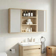 Vidaxl badkamer wandkast sonoma eiken 40 x 10 x 50 cm