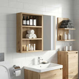 Vidaxl badkamer wandkast artisanaal eiken 40 x 10 x 50 cm