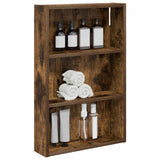 Vidaxl badkamer wandkast gerookte eik 40 x 10 x 60,5 cm