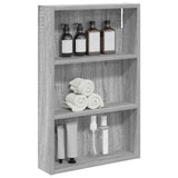 Vidaxl badkamer wandkast grijze sonoma 40 x 10 x 60,5 cm