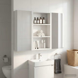 Vidaxl badkamer wandkast wit 40 x 14 x 70 cm geconstrueerd hout