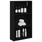 Vidaxl badkamer wandkast zwart eiken 40 x 14 x 70 cm