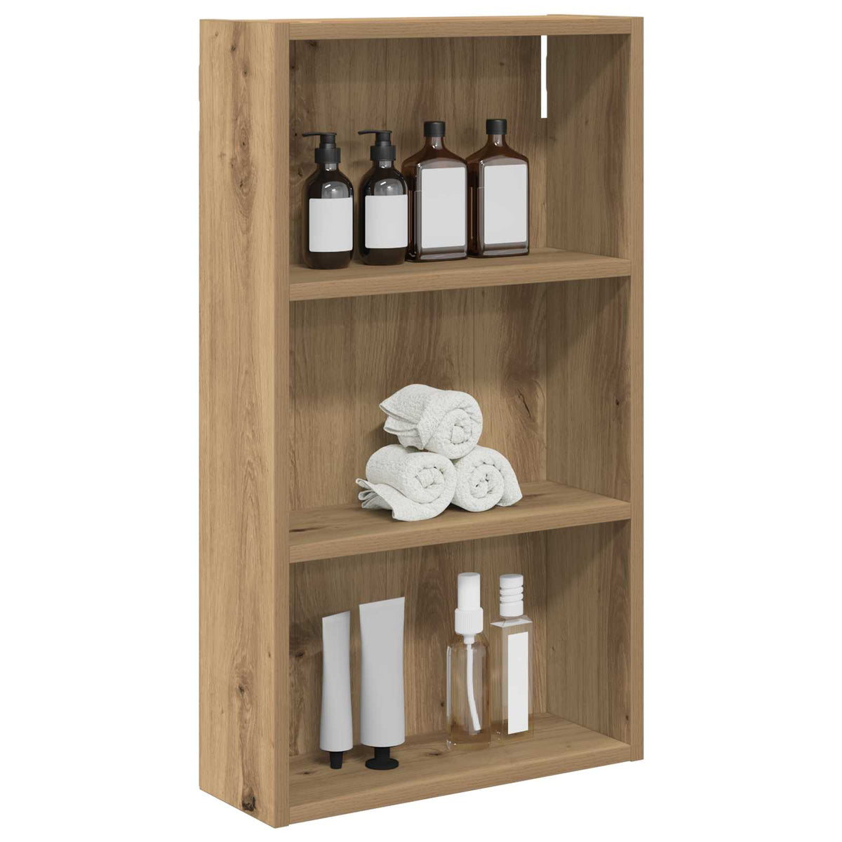 Vidaxl badkamer wandkast artisanaal eiken 40 x 14 x 70 cm