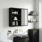 Vidaxl badkamer wandkast zwarte eik 40 x 16 x 62,5 cm