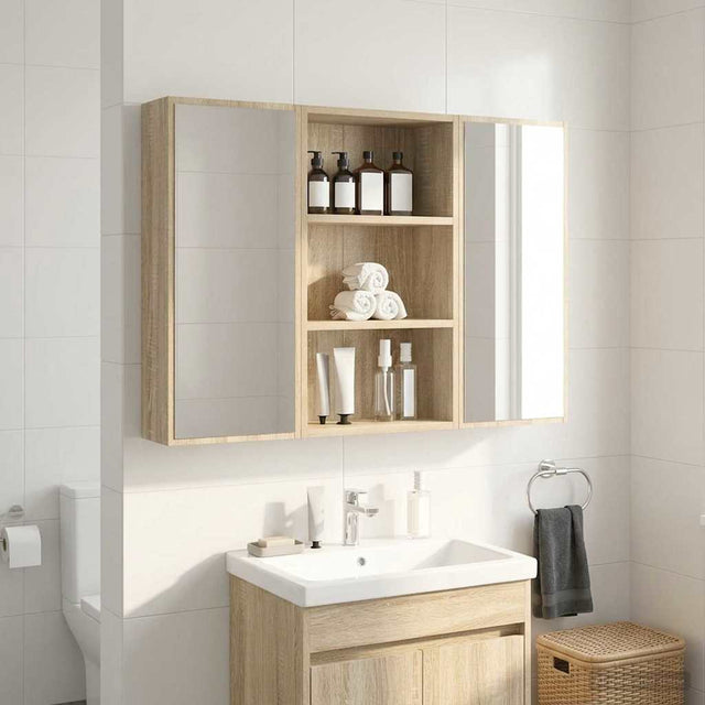 Vidaxl badkamer wandkast sonoma eiken 40 x 16 x 62,5 cm