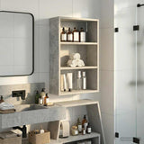 Vidaxl badkamer wandkast beton grijs 40 x 16 x 62,5 cm