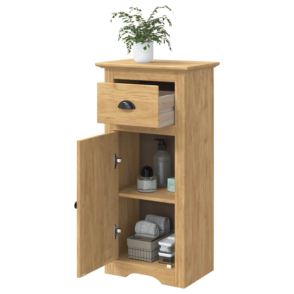 Vidaxl badkamer kast bodo honingbruin 44 x 30 x 90 cm bewerkt hout