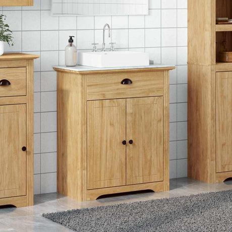Vidaxl badkamer kast bodo honingbruin 70 x 35 x 80 cm bewerkt hout