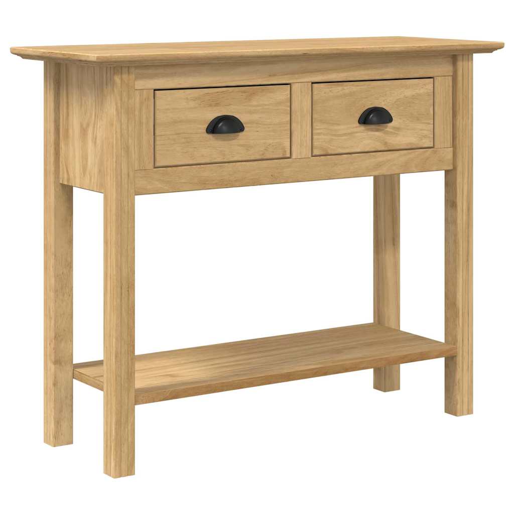 Vidaxl wandtafel bodo honingbruin 91 x 34.7 x 74 cm bewerkt hout