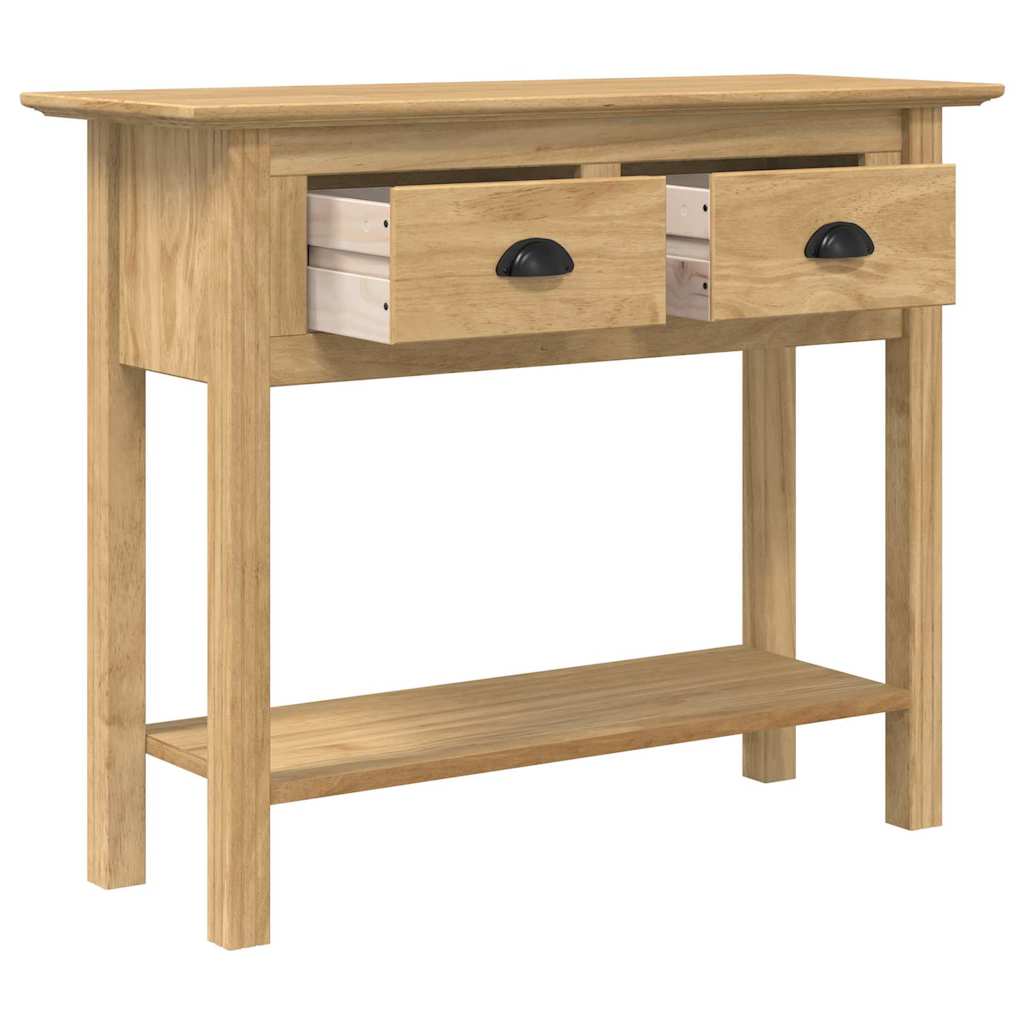 Vidaxl wandtafel bodo honingbruin 91 x 34.7 x 74 cm bewerkt hout