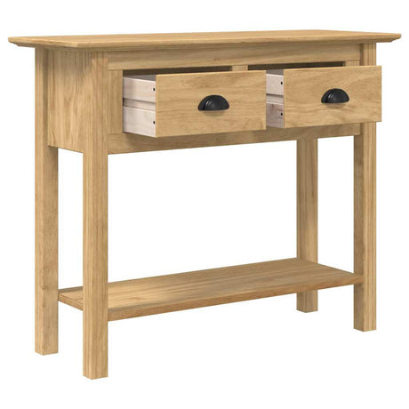 Vidaxl wandtafel bodo honingbruin 91 x 34.7 x 74 cm bewerkt hout