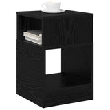 Vidaxl bijzettafel zwart eiken 30,5 x 30 x 45 cm bewerkt hout