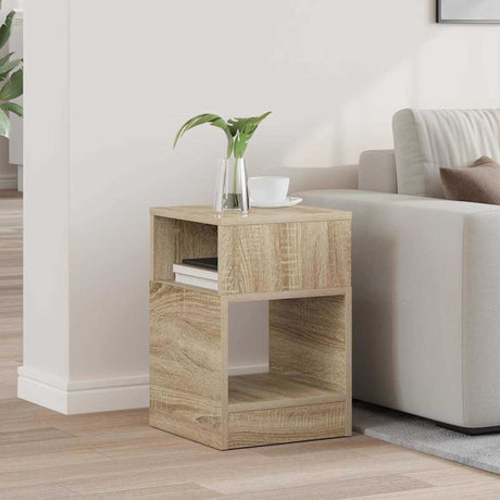 Vidaxl bijzettafel sonoma eiken 30,5 x 30 x 45 cm bewerkt hout