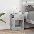 Vidaxl bijzettafel 2 st beton grijs 30,5 x 30 x 45 cm bewerkt hout