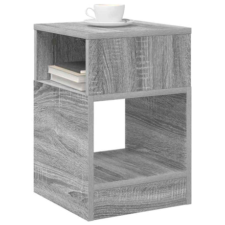 Vidaxl bijzettafel grijs sonoma 30,5 x 30 x 45 cm bewerkt hout