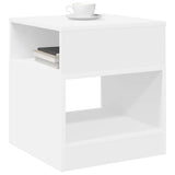 Vidaxl bijzettafel 2 st wit 40,5 x 40 x 45 cm bewerkt hout