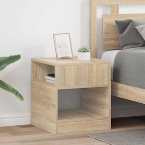 Vidaxl bijzettafel 2 st sonoma eiken 40,5 x 40 x 45 cm bewerkt hout