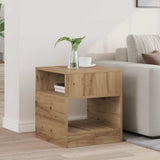 Vidaxl bijzettafel artisan eiken 40,5 x 40 x 45 cm bewerkt hout