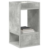 Vidaxl bijzettafel 2 st beton grijs 30 x 30 x 56 cm bewerkt hout