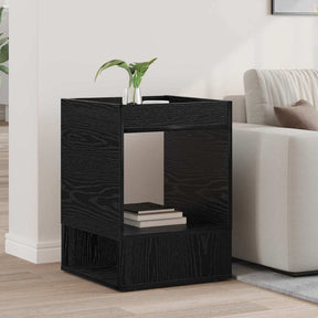 Vidaxl bijzettafel zwart eiken 40 x 40 x 56 cm bewerkt hout