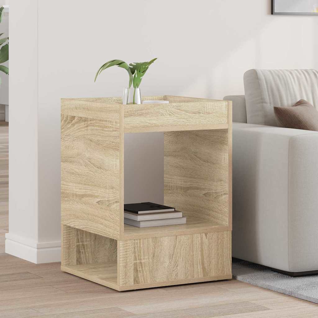 Vidaxl bijzettafel sonoma eiken 40 x 40 x 56 cm bewerkt hout