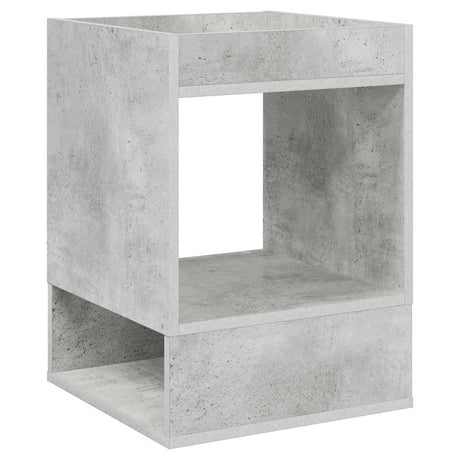 Vidaxl bijzettafel 2 st beton grijs 40 x 40 x 56 cm bewerkt hout