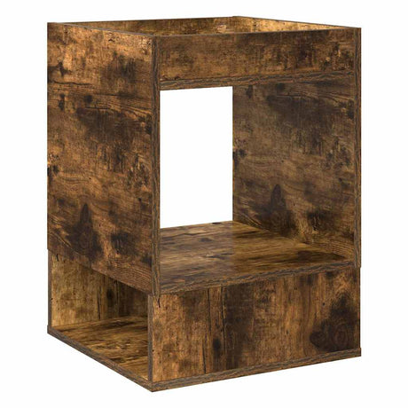 Vidaxl bijzettafel gerookt eiken 40 x 40 x 56 cm bewerkt hout