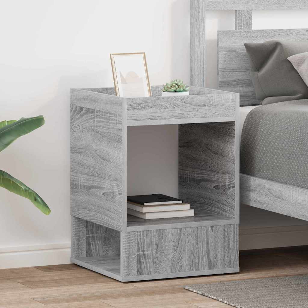 Vidaxl bijzettafel 2 st grijs sonoma 40 x 40 x 56 cm bewerkt hout
