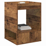 Vidaxl bijzettafel oudhout 40 x 40 x 56 cm bewerkt hout