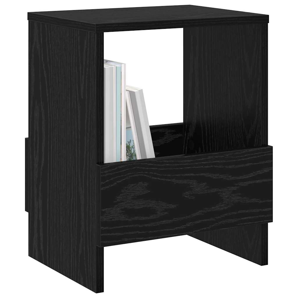 Vidaxl tijdschrift rek zwart eiken 35 x 30 x 45 cm