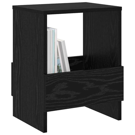 Vidaxl tijdschrift rek 2 st zwart eiken 35 x 30 x 45 cm