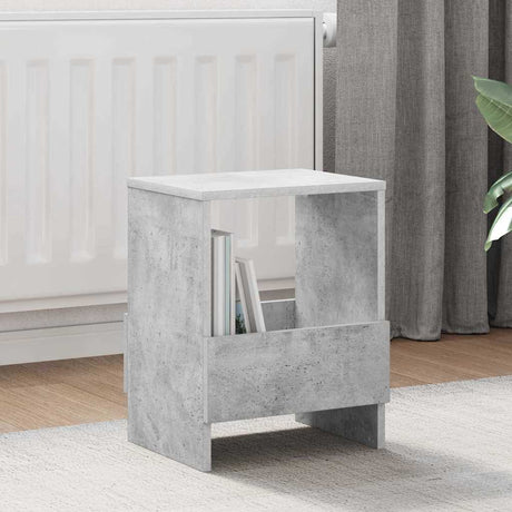 Vidaxl tijdschrift rek 2 st beton grijs 35 x 30 x 45 cm