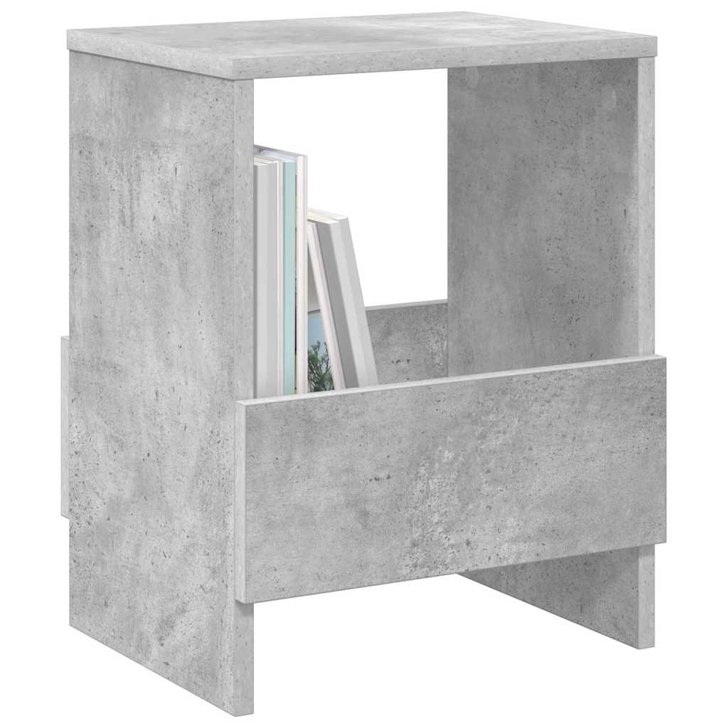 Vidaxl tijdschrift rek 2 st beton grijs 35 x 30 x 45 cm