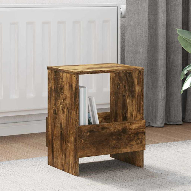 Vidaxl tijdschrift rek 2 st gerookt eiken 35 x 30 x 45 cm