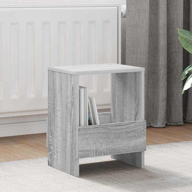 Vidaxl tijdschrift rek grijs sonoma 35 x 30 x 45 cm