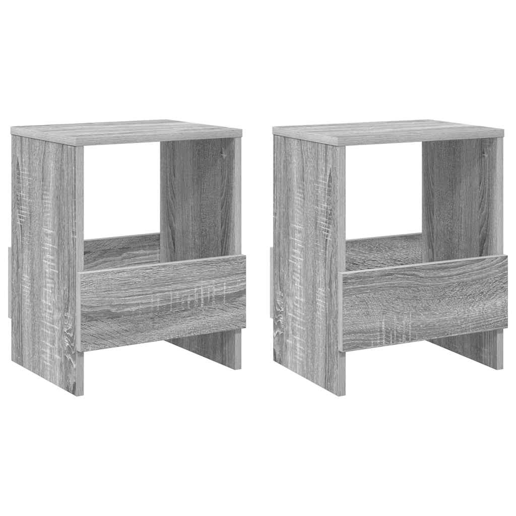 Vidaxl tijdschrift rek 2 st grijs sonoma 35 x 30 x 45 cm