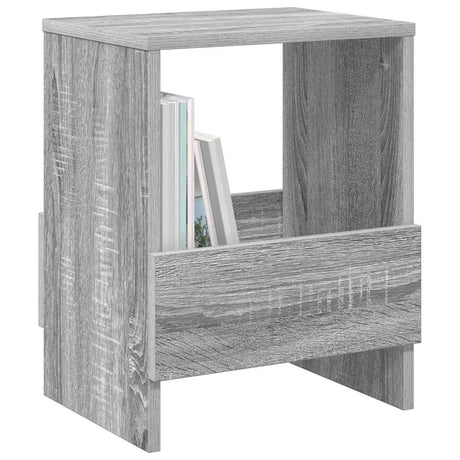 Vidaxl tijdschrift rek 2 st grijs sonoma 35 x 30 x 45 cm