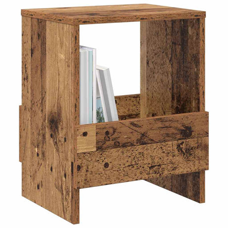 Vidaxl tijdschrift rek 2 st oudhout 35 x 30 x 45 cm
