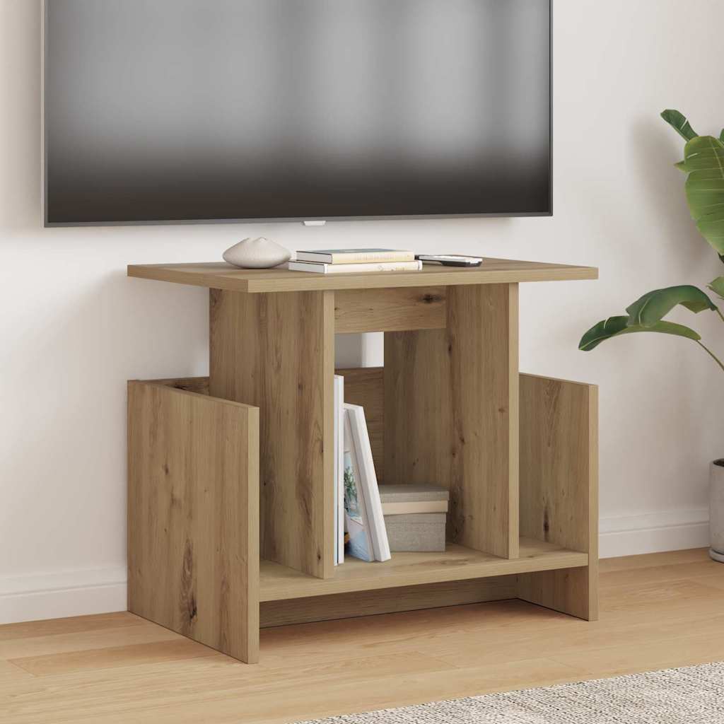 Vidaxl tv-standaard 2 st artisan eiken bewerkt hout