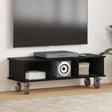 Vidaxl tv-standaard 100 x 35 x 35 cm zwart eiken bewerkt hout