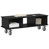 Vidaxl tv-standaard 100 x 35 x 35 cm zwart eiken bewerkt hout