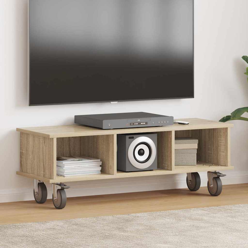 Vidaxl tv-standaard 100 x 35 x 35 cm sonoma eiken bewerkt hout