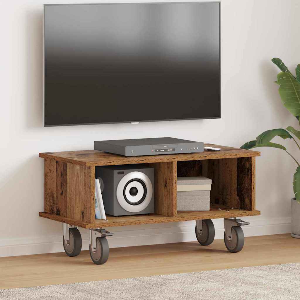 Vidaxl tv-standaard 68,5 x 35 x 35 cm oudhout bewerkt hout