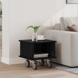 Vidaxl tv-standaard 37 x 35 x 35 cm zwart eiken bewerkt hout
