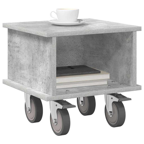 Vidaxl tv-standaard 37 x 35 x 35 cm beton grijs bewerkt hout
