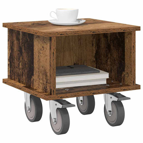 Vidaxl tv-standaard 37 x 35 x 35 cm oudhout bewerkt hout