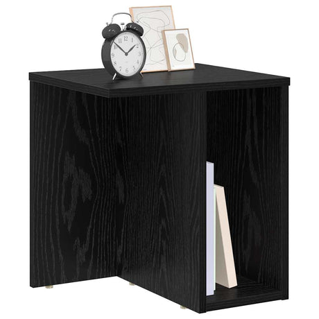 Vidaxl bijzettafel zwart eiken 37 x 32 x 40 cm bewerkt hout